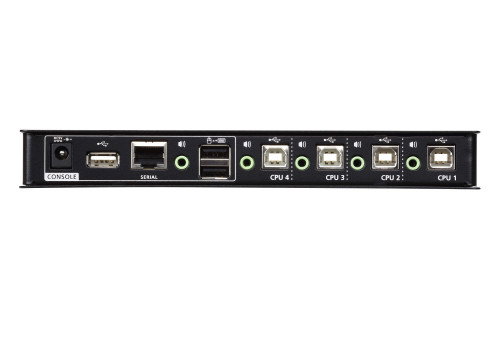 Aten CS724KM Interruptor KVM Negro 4 Puertos USB