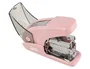 Liderpapel Grapadora micro rosa con caja de 1000 grapas