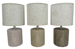 DKD Home Decor Lámpara de Sobremesa de Gres con Diseño de Hoja, Surtido de Colores