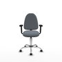 PIQUERAS Y CRESPO Silla de oficina Aýna Gris con Brazos 2D