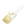 EQUIP 626006 Cable de Red Ethernet Patch Cord Cat6A 3 m SlimFlex U/UTP RJ45 LSZH Blanco, 10GBase-T, 10 GbE, PoE+, 500 MHz, Plug & Play