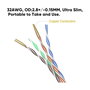 EQUIP 626006 Cable de Red Ethernet Patch Cord Cat6A 3 m SlimFlex U/UTP RJ45 LSZH Blanco, 10GBase-T, 10 GbE, PoE+, 500 MHz, Plug & Play
