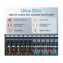 EQUIP 626006 Cable de Red Ethernet Patch Cord Cat6A 3 m SlimFlex U/UTP RJ45 LSZH Blanco, 10GBase-T, 10 GbE, PoE+, 500 MHz, Plug & Play