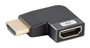 Lanberg Adaptador HDMI 8K con conector macho angular y hembra recto, plata y negro