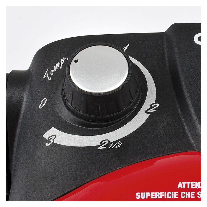 G3 Ferrari Horno para Pizza Delizia Rojo G1000602, 400°C, 31cm Diámetro Pizza, Mecánico, Piedra Cocción, 1200W, Acero Inoxidable