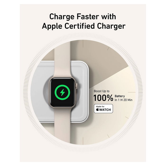 Anker 15W MagGo Magnetic Wireless Charger Pad with PowerIQ, White