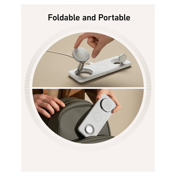 Anker 15W MagGo Magnetic Wireless Charger Pad with PowerIQ, White