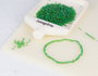 Innspiro Rocalla de Vidrio Redonda Aurora Boreale Verde 2,3mm 120g