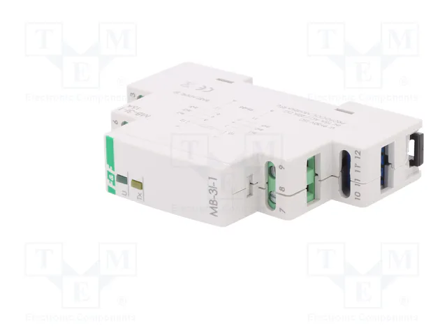 F&F Transductor de corriente para raíl DIN 0÷285VAC, 0÷400VDC
