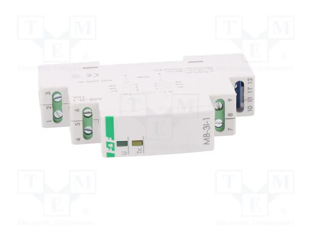 F&F Transductor de corriente para raíl DIN 0÷285VAC, 0÷400VDC