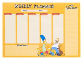Grupo Erik Los Simpson Planificador Semanal A4