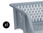 Kinvara Verdulero Apilable Gris 30 x 13.5 x 38.7 cm (Set de 24)