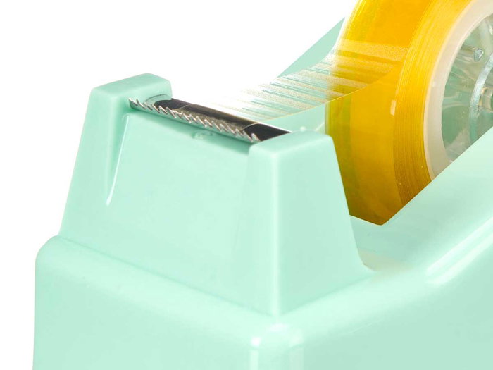 Pincello Porta Rollo Celo 1 Rollo, Plástico, Colores Surtidos (Morado, Rosa, Verde), 15x4x6 cm (Set de 24)