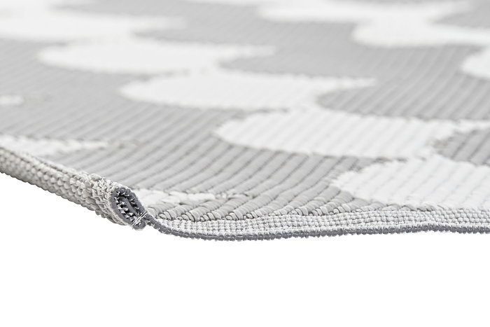 DKD Home Decor Alfombra Gris Blanco 210 x 150 cm (2 Unidades) Poliéster
