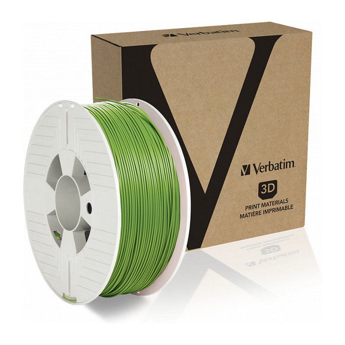 Verbatim Filamento PLA 1,75 mm Verde 1 kg para Impresión 3D