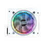 Unykach Atilius White Gaming ATX 650W - Fuente de Alimentación Modular con Eficiencia 90%, 1 Ventilador de 120 mm, Blanco