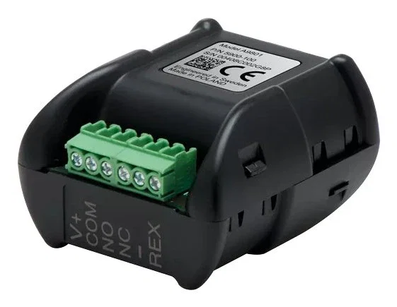 AXIS A9801 Relé de Seguridad con Transformador, Control de Manipulación, Compatible con Cerraduras 12V/24V para Videoporteros de Red Axis - Negro
