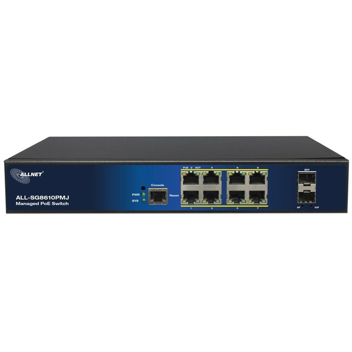 ALLNET ALL-SG8610PMJ Switch de red 8+2P PoE M ALLNET ALL-SG8610PMJ Switch de red 8+2P PoE M