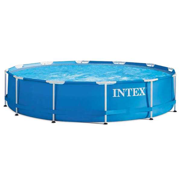 Intex Piscina Metal Frame Redonda 366x76cm Sin Depuradora