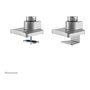 Newstar NEOMOUNTS NM-D775DXSILVER Brazo de monitor de escritorio, 2 pantallas 10-32 pulgadas (81,3 cm), soporte de gas, 8 kg, 100x100/75x75 mm, giro 360 grados, color plata