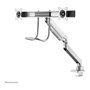 Newstar NEOMOUNTS NM-D775DXSILVER Brazo de monitor de escritorio, 2 pantallas 10-32 pulgadas (81,3 cm), soporte de gas, 8 kg, 100x100/75x75 mm, giro 360 grados, color plata