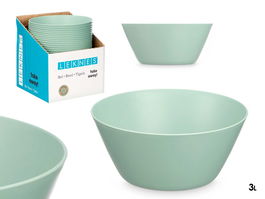 Leknes Bol Cónico Verde 3 L Plástico PP Apto Lavavajillas Dimensiones 24 cm x 10 cm x 24 cm (Set de 24)