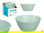 Leknes Bol Cónico Verde 3 L Plástico PP Apto Lavavajillas Dimensiones 24 cm x 10 cm x 24 cm (Set de 24)
