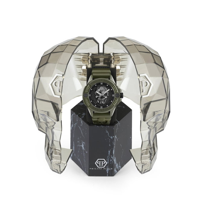 Philipp Plein PWUBA0423 Reloj Analógico Verde