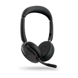 Jabra Evolve2 65 Flex MS Stereo Negro con Carga Inalámbrica y Adaptador USB-C