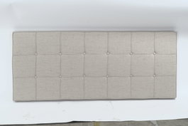 DKD Home Decor Cabecero de Cama Greige con Acabado Capitoné
