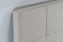 DKD Home Decor Cabecero de Cama Greige con Acabado Capitoné
