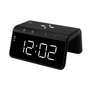 SAMI Despertador Digital LED con Reloj Despertador y Cargador Inalámbrico Rápido 10W para iPhone y Android - Negro