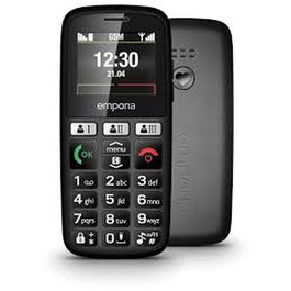 Teléfono Móvil para Mayores emporia HAPPY E30.v3 Negro