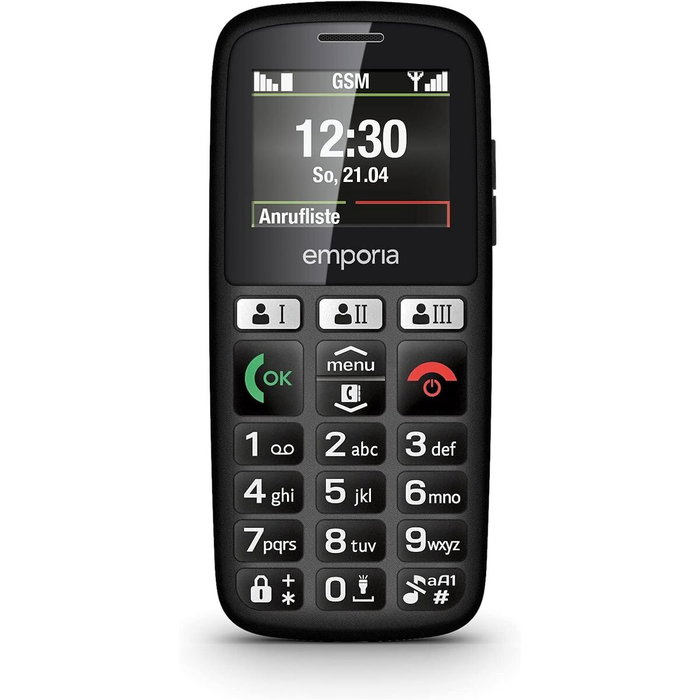 Teléfono Móvil para Mayores emporia HAPPY E30.v3 Negro