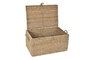 DKD Home Decor Cesta Balines Seagrass y Hierro Natural 35 x 26 x 52 cm Set de 3