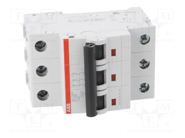 ABB SZ203-C20 Interruptor magnetotérmico 3 polos 20A ABB SZ203-C20 Interruptor magnetotérmico 3 polos 20A