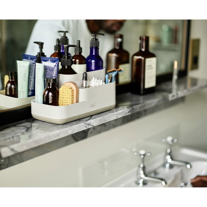Joseph Joseph EasyStore Matt Ecru Bathroom Storage Caddy