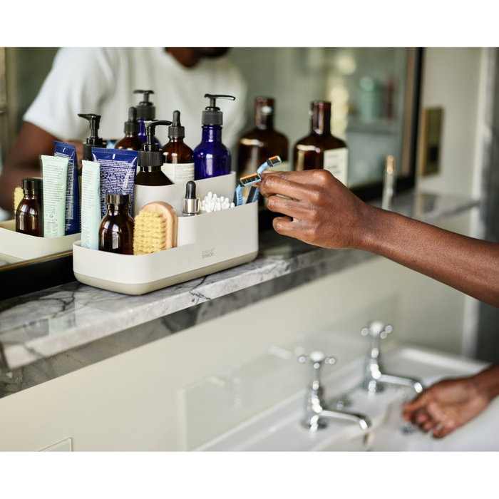 Joseph Joseph EasyStore Matt Ecru Bathroom Storage Caddy