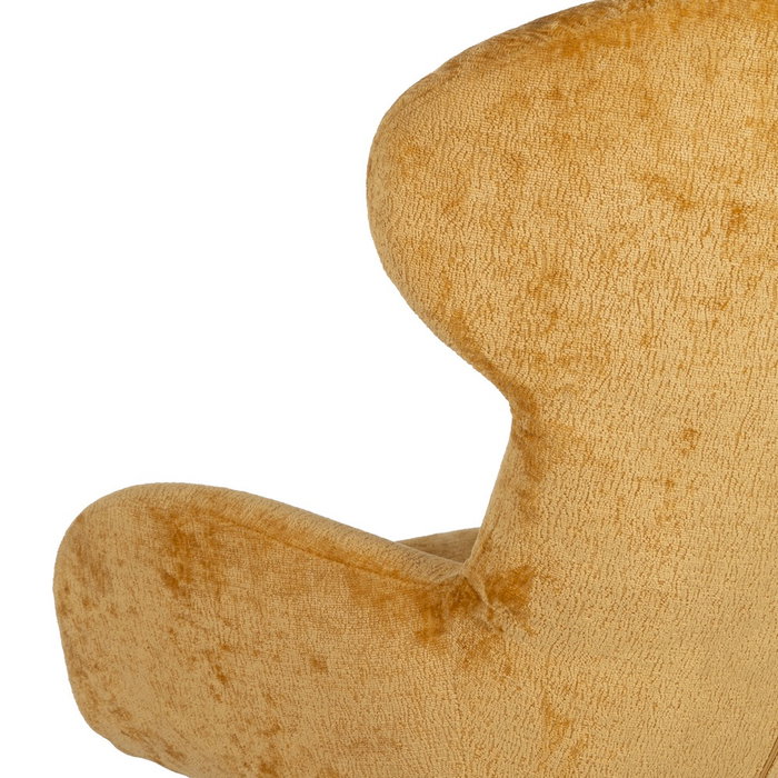 Sillón Giratorio Mostaza Tejido-Metal 78 X 84,50 X 104,50 cm Sillón Giratorio Mostaza Tejido-Metal 78 X 84,50 X 104,50 cm