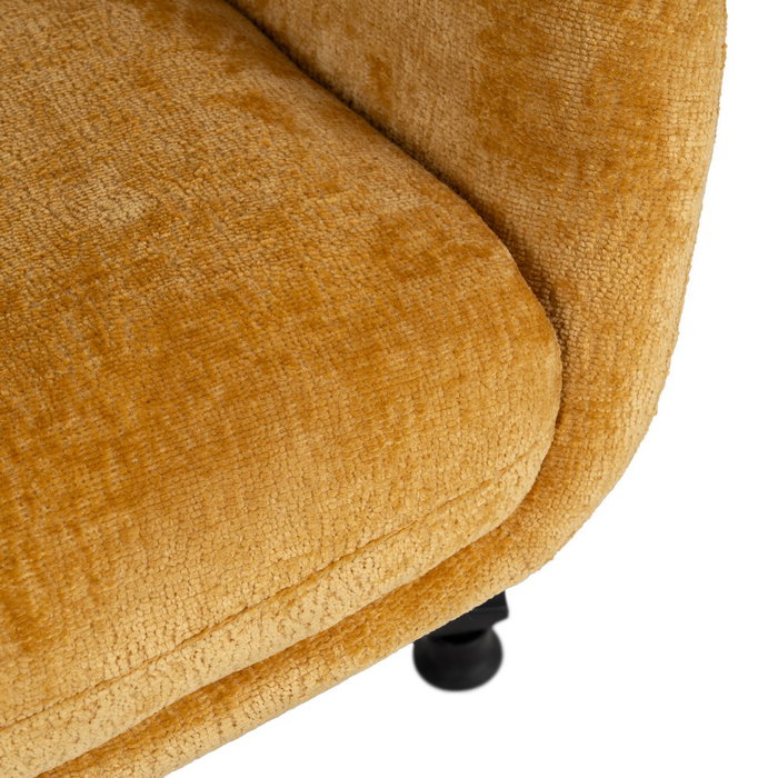 Sillón Giratorio Mostaza Tejido-Metal 78 X 84,50 X 104,50 cm Sillón Giratorio Mostaza Tejido-Metal 78 X 84,50 X 104,50 cm