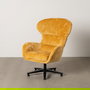 Sillón Giratorio Mostaza Tejido-Metal 78 X 84,50 X 104,50 cm