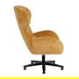 Sillón Giratorio Mostaza Tejido-Metal 78 X 84,50 X 104,50 cm