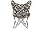 DKD Home Decor Sillón Colonial Marrón Oscuro Crema Piel y Hierro 70 x 90 x 70 cm