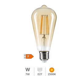 GSC Evolution Bombilla LED pera Vintage 7W E27 2500K