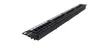 PHASAK PU 2421 - Panel de Parcheo/Patch Panel 19", 24 Puertos Cat.6A UTP RJ45 Dual, Diseño 1U para Rack, Color Negro
