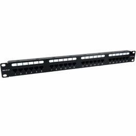 Phasak Panel de transferencia Cat. 6A UTP 24 puertos 1U Negro PU 2421