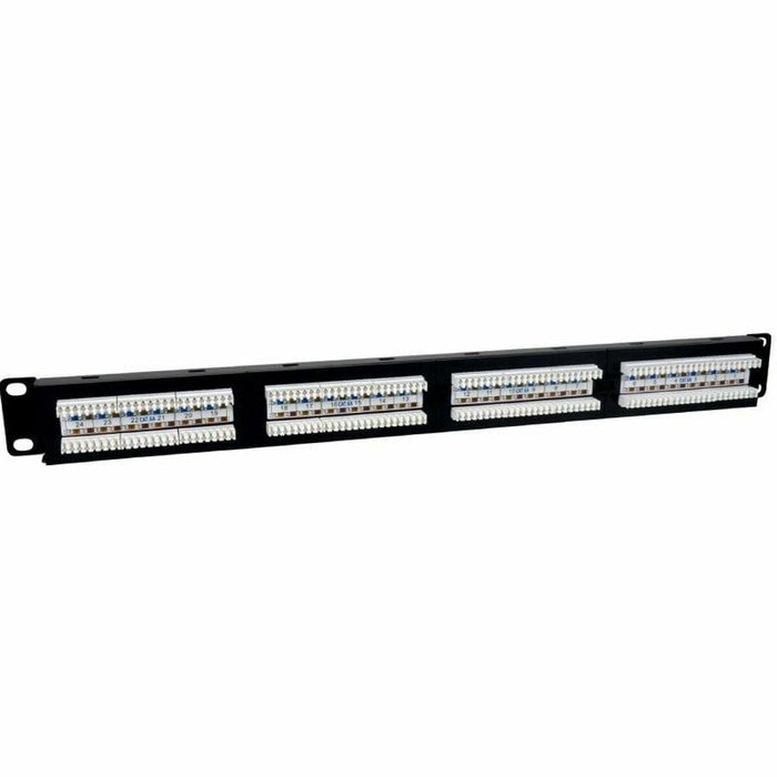Phasak Panel de transferencia UTP Cat. 6A Dual 24 puertos 1U negro PU 2421 Phasak Panel de transferencia UTP Cat. 6A Dual 24 puertos 1U negro PU 2421