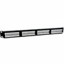 Phasak Panel de transferencia UTP Cat. 6A Dual 24 puertos 1U negro PU 2421