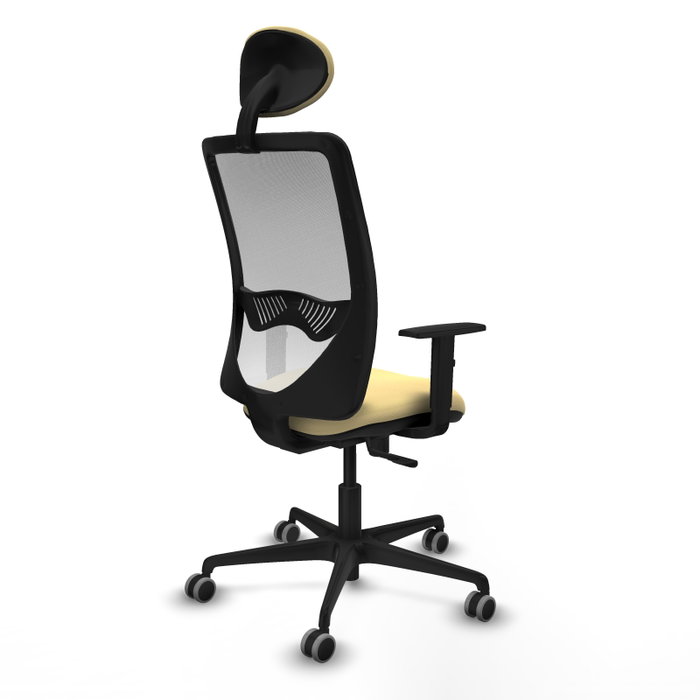 PIQUERAS Y CRESPO Silla de oficina Zulema con mecanismo Sincro, Crema y Blanco PIQUERAS Y CRESPO Silla de oficina Zulema con mecanismo Sincro, Crema y Blanco