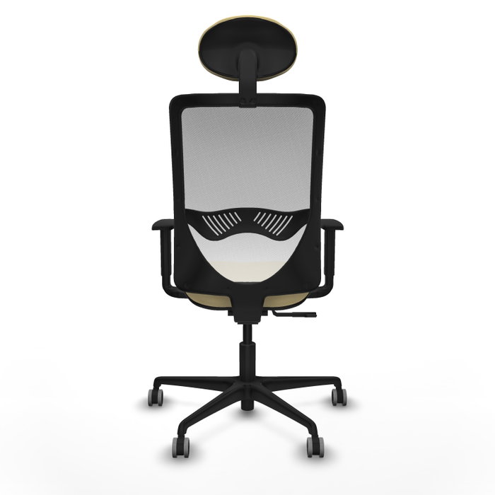 PIQUERAS Y CRESPO Silla de oficina Zulema con mecanismo Sincro, Crema y Blanco PIQUERAS Y CRESPO Silla de oficina Zulema con mecanismo Sincro, Crema y Blanco